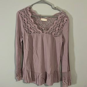 Altar’d state XS long sleeve purple/ lavender top